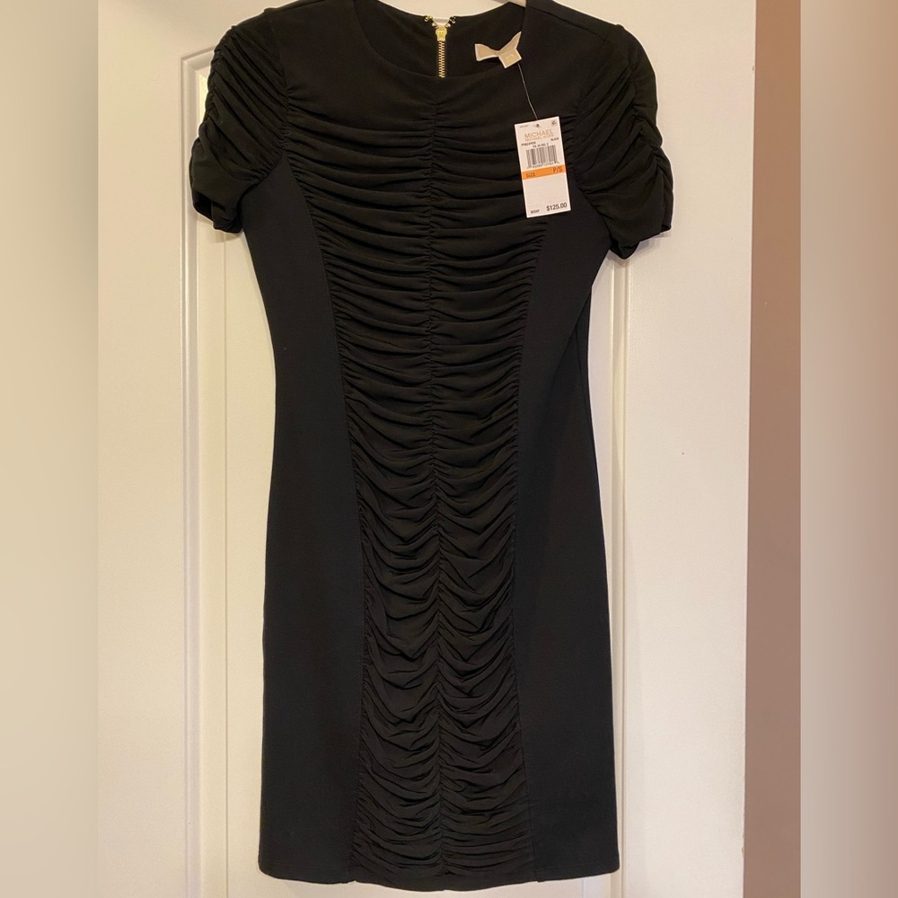 Michael Kors bodycon black dress